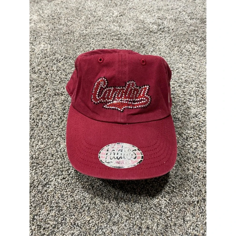 Russell Baseball Cap Ladies OSFM Red Fair Rhinestone South Carolina Gamecocks